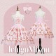 Strawberry Witch Rabbit In The Rose Garden Skirt, JSK and One Piece(Full Payment Without Shipping)